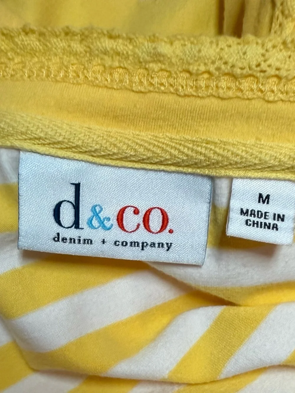 Women’s Yellow Striped Button Cardigan with Solid Tank Set